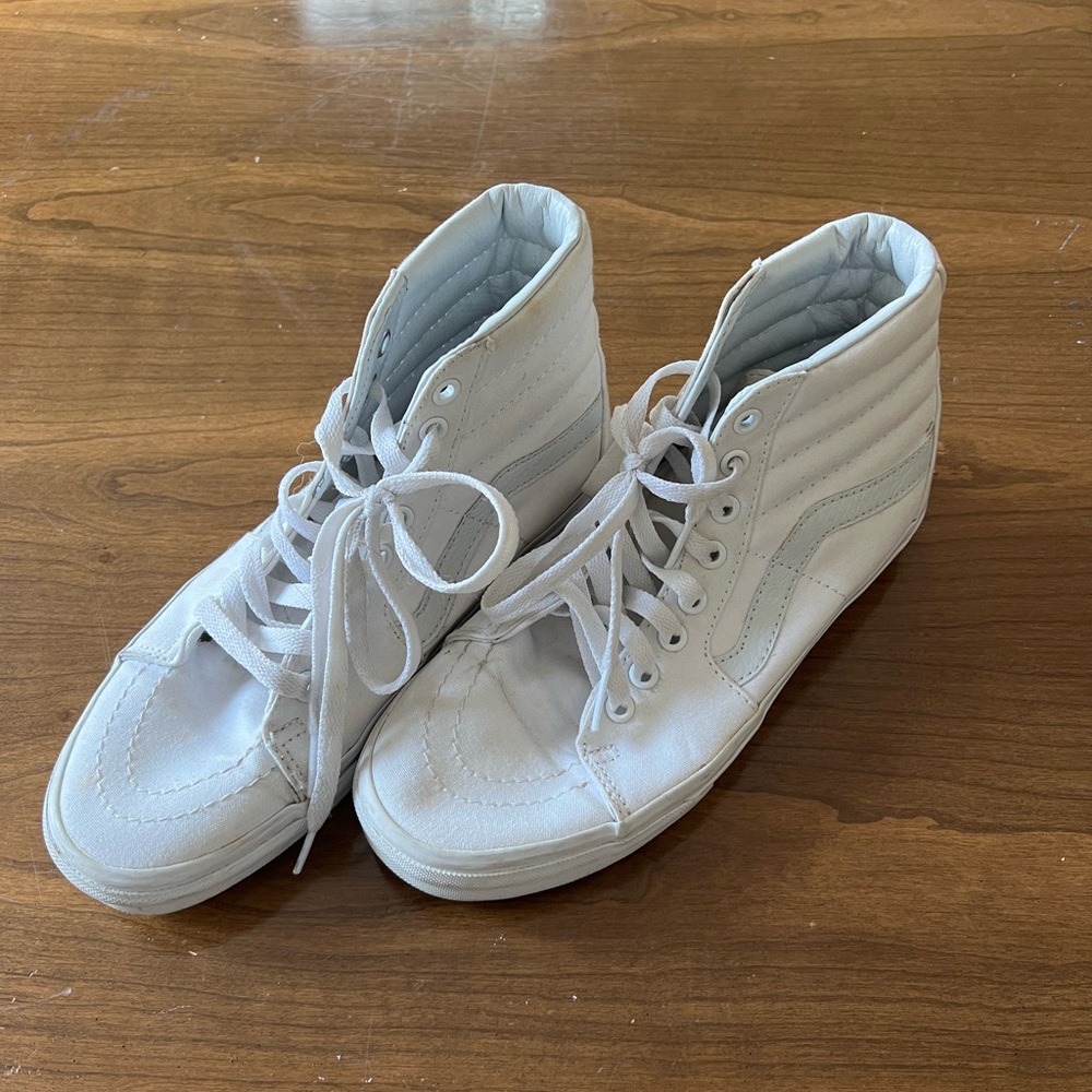 White High Top Vans